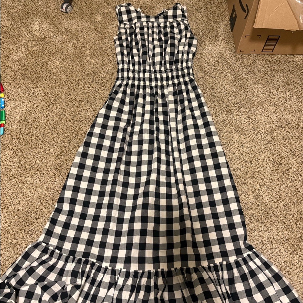a new day Black and White Gingham Maxi Dress
